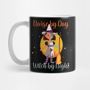 Funny Nurse Witch Halloween Gift Mug